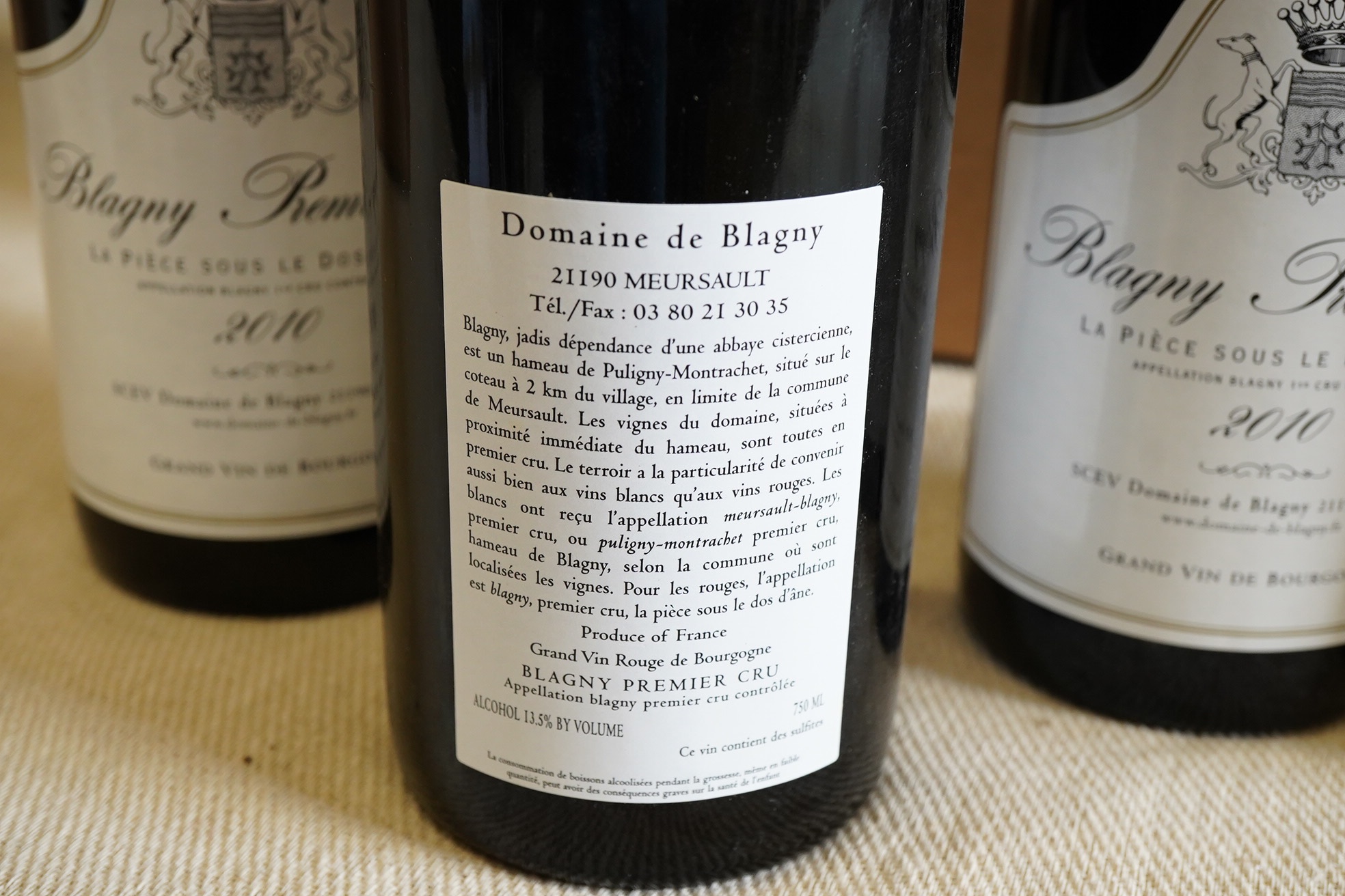 Domaine Chapelle de Blagny, Blagny Premier Cru Sous le Dos d'Ane, 2010